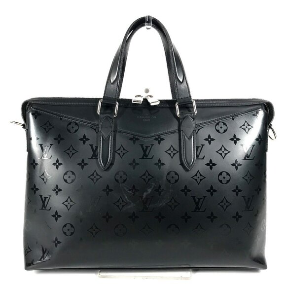 LOUIS VUITTON Black Monogram Leather Tote Bag - Picture 1 of 16
